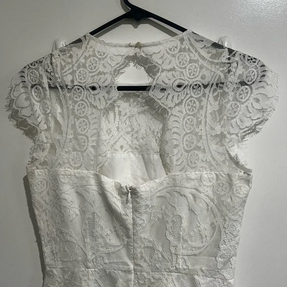 BB Dakota Jayce Lace Shealth Cocktail white Dress - Picture 11 of 12